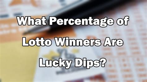 lucky dip winners statistics|Lucky Dips .